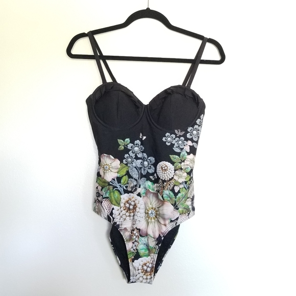 🍒NWT🍒 TED BAKER SECRET SILHOUETTE ONE PIECE - Picture 6 of 6